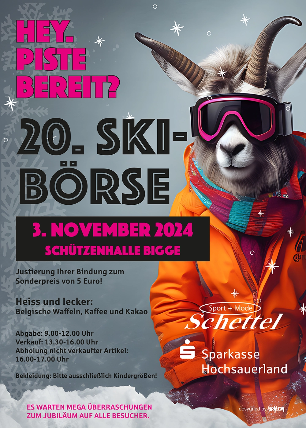 Plakat zur Skibörse in Olsberg