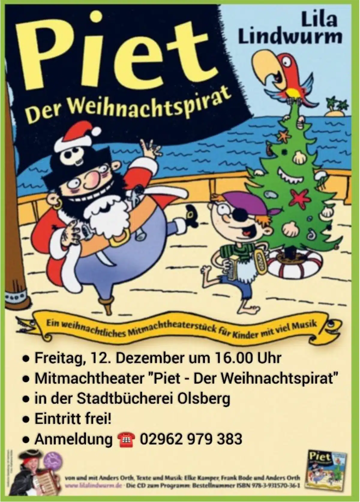 Piet der Weihnachtspirat. Ein Mitmachtheater für Kinder am 12. Dezember 2025